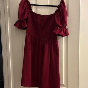 Amazon Women's Midi Dress - Burgundy